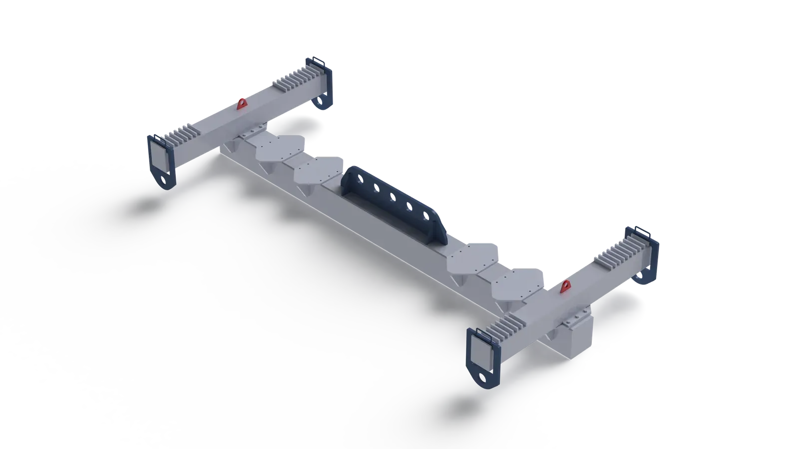 Render 3D de la percha de izaje adaptativa, segunda vista isométrica
